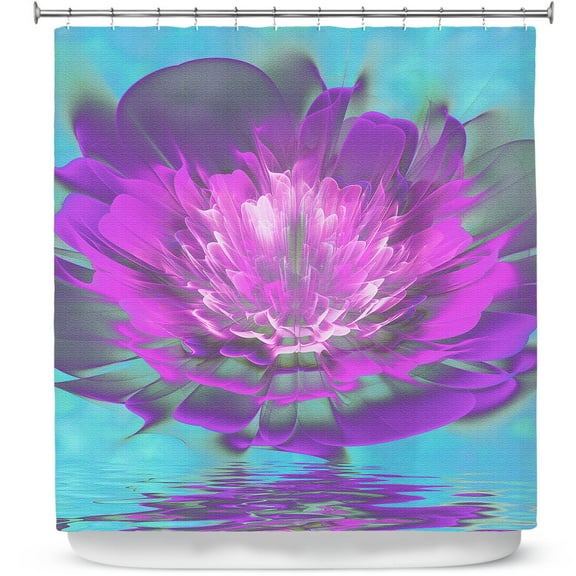 Shower Curtains 70" x 84" from DiaNoche Designs by Pam Amos - Rose Delight Ripples 3