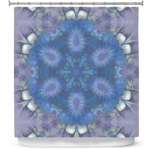 Shower Curtains 70" x 84" from DiaNoche Designs by Pam Amos - Star Struck 2 Blues