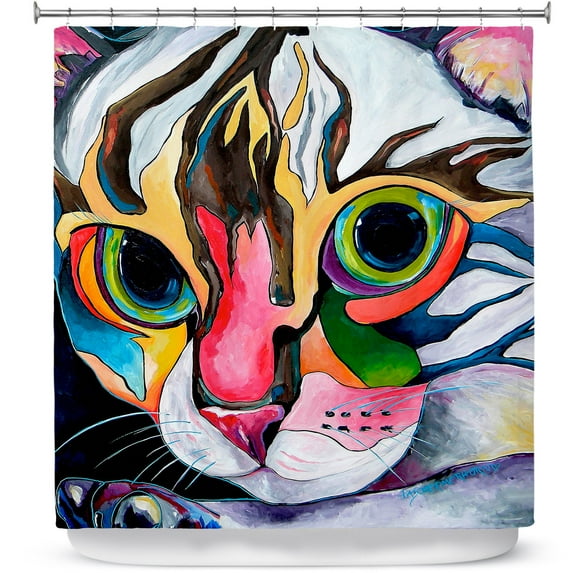 Shower Curtains 70" x 84" from DiaNoche Designs by Patti Schermerhorn - Phoebe Cat