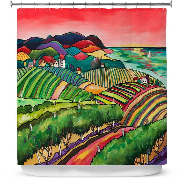 Shower Curtains 70" x 84" from DiaNoche Designs by Patti Schermerhorn - Vineyard