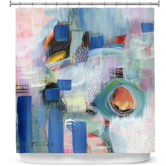 Shower Curtains 70" x 84" from DiaNoche Designs by Rina Patel Art - Rain Walk