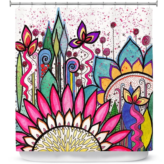 Shower Curtains 70" x 84" from DiaNoche Designs by Robin Mead - Garden Party