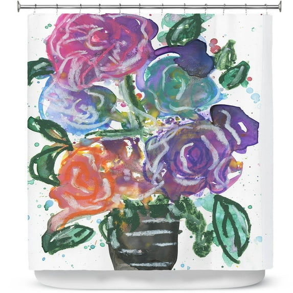 Shower Curtains 70" x 84" from DiaNoche Designs by Shay Livenspargar - Growing Colorful