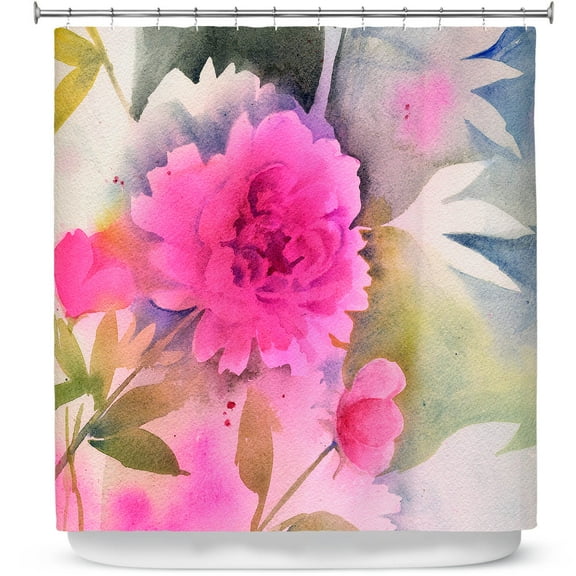 Shower Curtains 70" x 84" from DiaNoche Designs by Sheila Golden - Peony