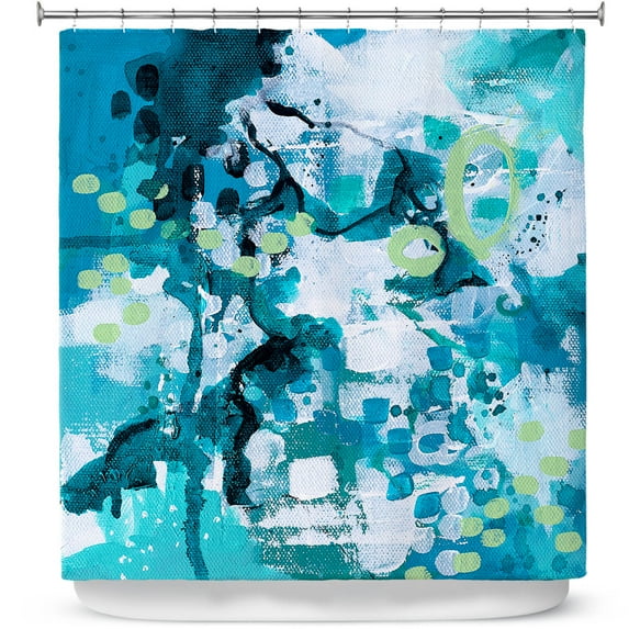Shower Curtains 70" x 84" from DiaNoche Designs by Sue Allemand - Turbulent Seas 1