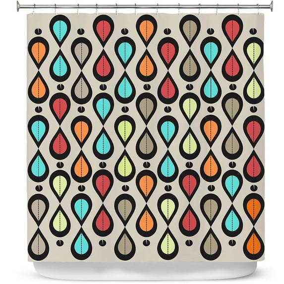 Shower Curtains 70" x 84" from DiaNoche Designs by Valerie Lorimer - Dance With Me