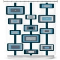 thumbnail image 1 of Shower Curtains 70" x 84" from DiaNoche Designs by Valerie Lorimer - Groove, 1 of 1