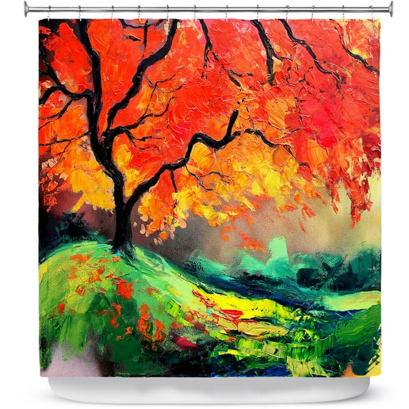 Shower Curtains 70" x 93" from DiaNoche Designs by Aja Ann - Autumns Fire