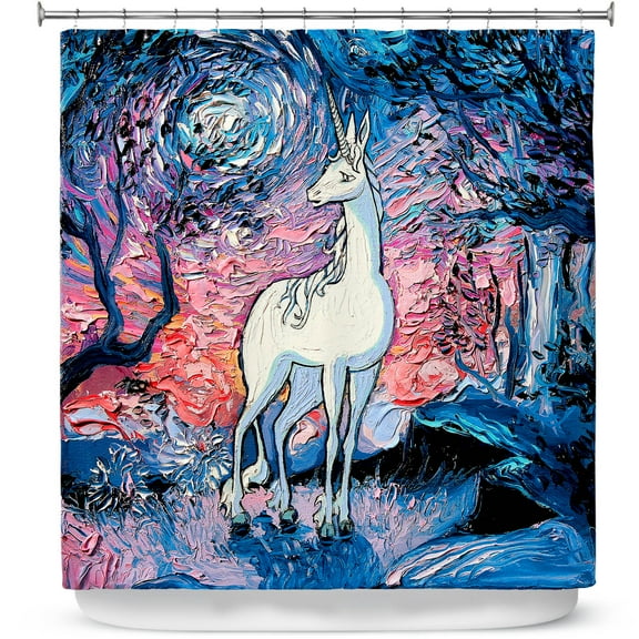 Shower Curtains 70" x 93" from DiaNoche Designs by Aja Ann - Last Star Morning