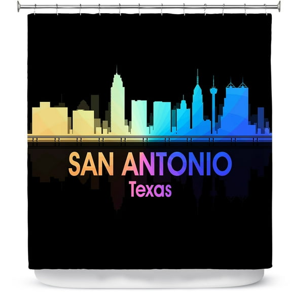 Shower Curtains 70" x 93" from DiaNoche Designs by Angelina Vick - City V San Antonio Texas