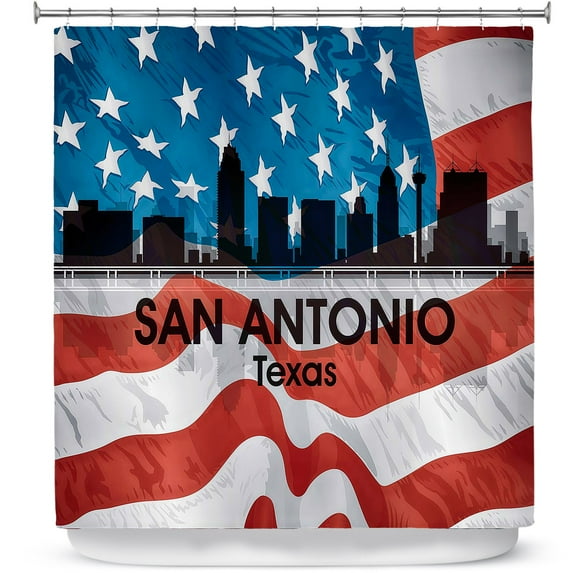 Shower Curtains 70" x 93" from DiaNoche Designs by Angelina Vick - City VI San Antonio Texas