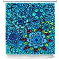 thumbnail image 1 of Shower Curtains 70" x 93" from DiaNoche Designs by Ann-Marie Cheung - Blue Mandalas, 1 of 1