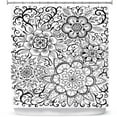 thumbnail image 1 of Shower Curtains 70" x 93" from DiaNoche Designs by Ann-Marie Cheung - Floral Mandalas, 1 of 1