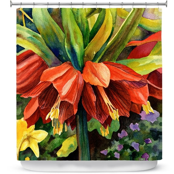 Shower Curtains 70" x 93" from DiaNoche Designs by Anne Gifford - Fritillaria