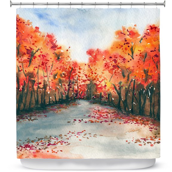 Shower Curtains 70" x 93" from DiaNoche Designs by Brazen Design Studio - Autumn Journey