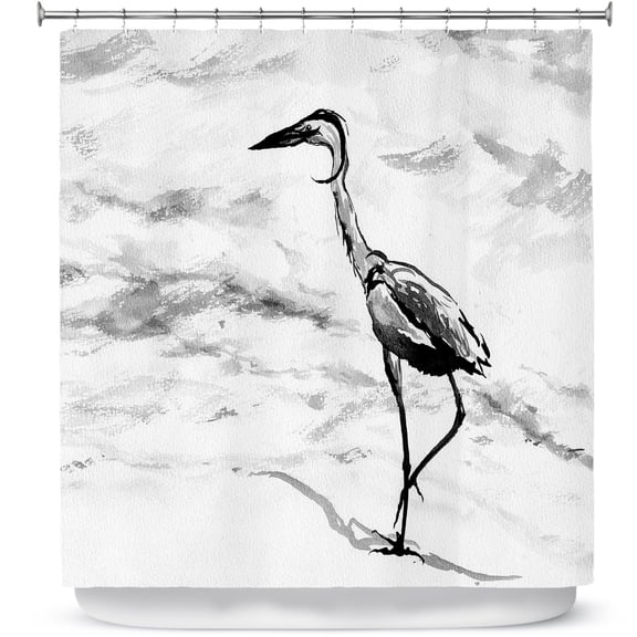 Shower Curtains 70" x 93" from DiaNoche Designs by Brazen Design Studio - Heron