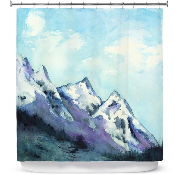 Shower Curtains 70" x 93" from DiaNoche Designs by Brazen Design Studio - Rocky Mountains