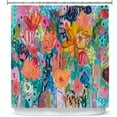 thumbnail image 1 of Shower Curtains 70" x 93" from DiaNoche Designs by Carrie Schmitt - Exhalation, 1 of 1