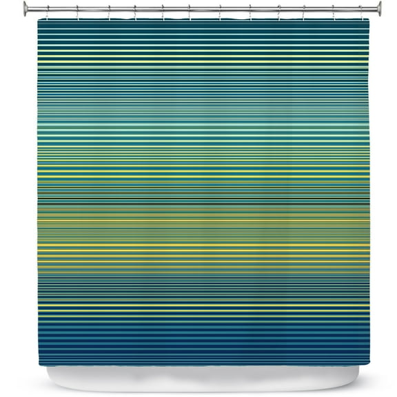 Shower Curtains 70" x 93" from DiaNoche Designs by Christy Leigh - Teling Stripes
