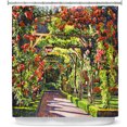 thumbnail image 1 of Shower Curtains 70" x 93" from DiaNoche Designs by David Lloyd Glover - Paris Rose Arbor, 1 of 1