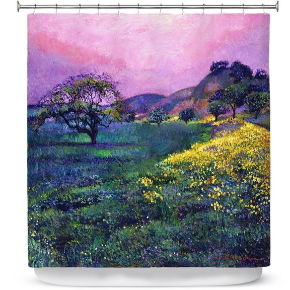 Shower Curtains 70" x 93" from DiaNoche Designs by David Lloyd Glover - Wildflower Fields