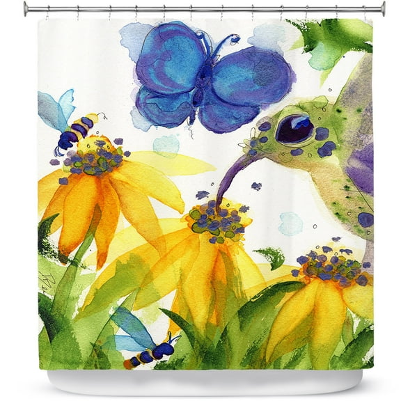 Shower Curtains 70" x 93" from DiaNoche Designs by Dawn Derman - Feast for All