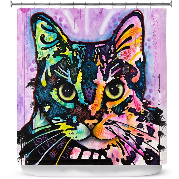 Shower Curtains 70" x 93" from DiaNoche Designs by Dean Russo - Maya Cat