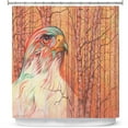 thumbnail image 1 of Shower Curtains 70" x 93" from DiaNoche Designs by Gerry Segismundo - Raptor All Psyched Up, 1 of 1
