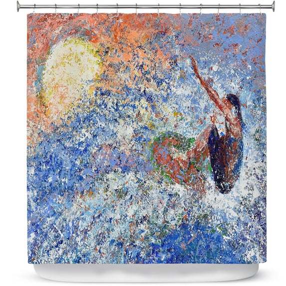 Shower Curtains 70" x 93" from DiaNoche Designs by Gerry Segismundo - Touch the Sun