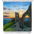 thumbnail image 1 of Shower Curtains 70" x 93" from DiaNoche Designs by Jennifer Baird - Sunset Hastings Castle 3, 1 of 1
