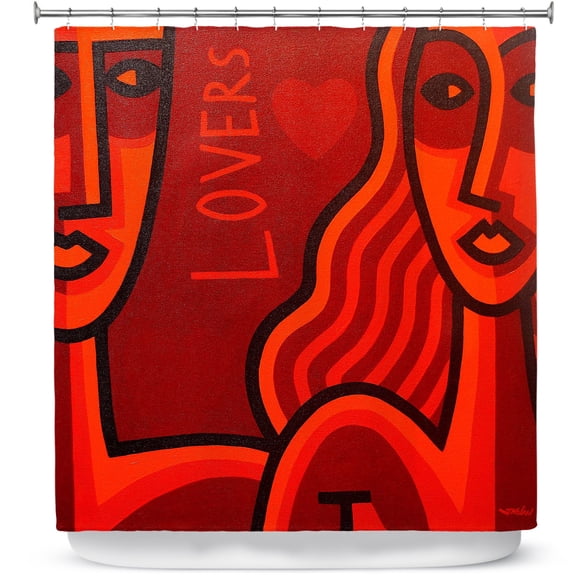 Shower Curtains 70" x 93" from DiaNoche Designs by John Nolan - Lovers