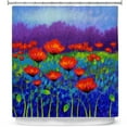 thumbnail image 1 of Shower Curtains 70" x 93" from DiaNoche Designs by John Nolan - Poppy Meadow, 1 of 1