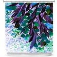 thumbnail image 1 of Shower Curtains 70" x 93" from DiaNoche Designs by Julia Di Sano - Botanical Regency IV Teal Purple, 1 of 1