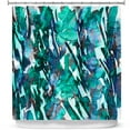 thumbnail image 1 of Shower Curtains 70" x 93" from DiaNoche Designs by Julia Di Sano - Frosty Bouquet Turquoise, 1 of 1