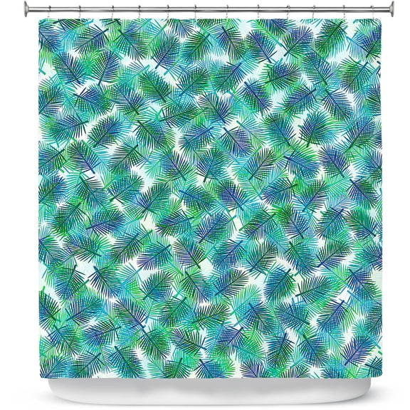 Shower Curtains 70" x 93" from DiaNoche Designs by Julia Di Sano - Tropical Palms 2