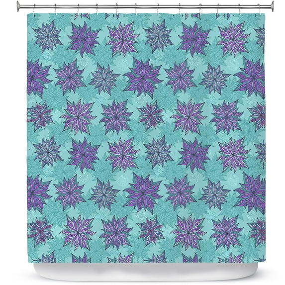Shower Curtains 70" x 93" from DiaNoche Designs by Julia Grifol - Deco Flowers I