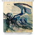thumbnail image 1 of Shower Curtains 70" x 93" from DiaNoche Designs by Kathy Stanion - Calling All Angels LVI, 1 of 1