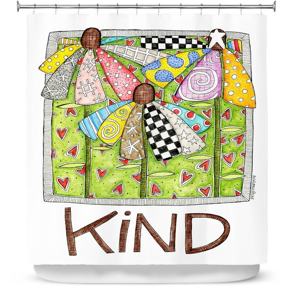 Shower Curtains 70" x 93" from DiaNoche Designs by Marley Ungaro - Kind Flowers