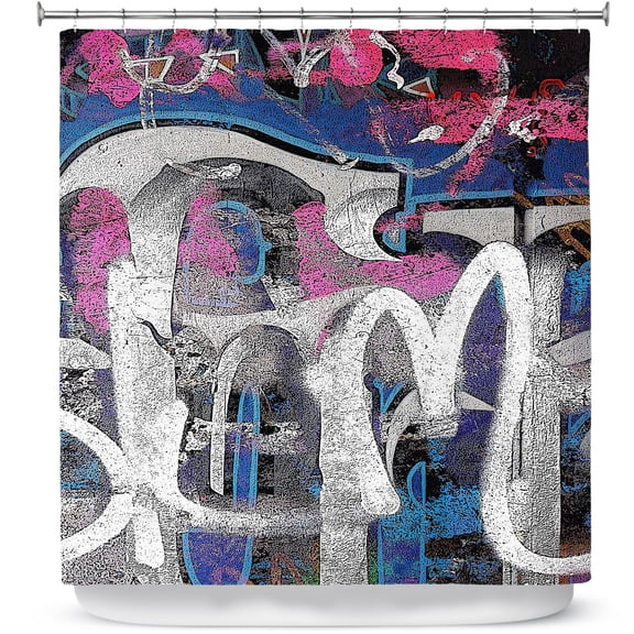 Shower Curtains 70" x 93" from DiaNoche Designs by Martin Taylor - Graffiti 1