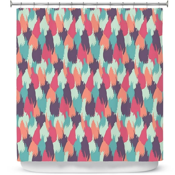 Shower Curtains 70" x 93" from DiaNoche Designs by Metka Hiti - Brush Strokes
