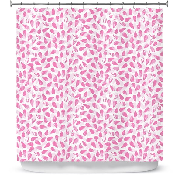 Shower Curtains 70" x 93" from DiaNoche Designs by Metka Hiti - Drops of Jupiter Pink
