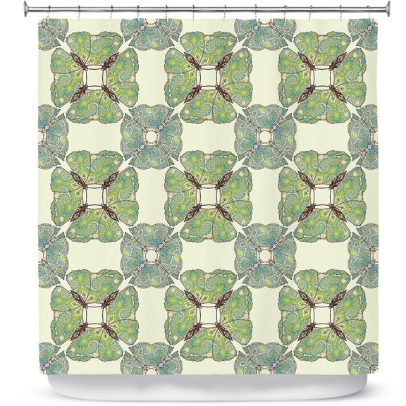 Shower Curtains 70" x 93" from DiaNoche Designs by Paper Mosaic Studio - Pattern E