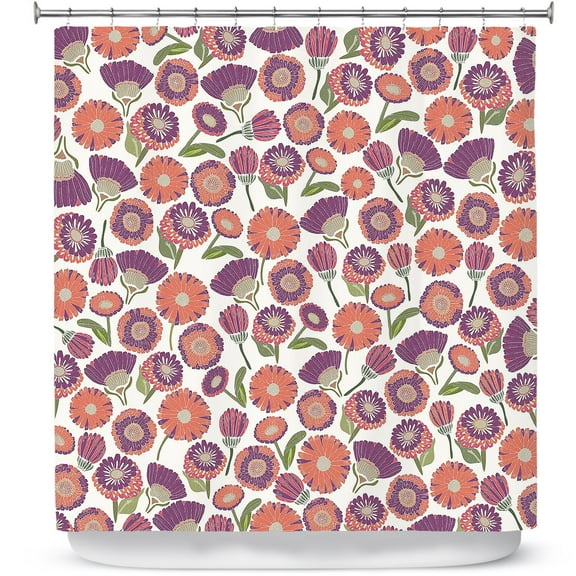 Shower Curtains 70" x 93" from DiaNoche Designs by Pom Graphic Design - Pretty Florals