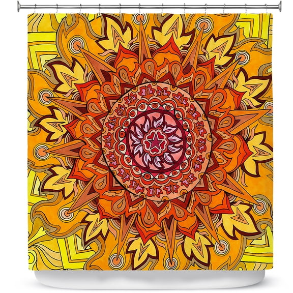 Shower Curtains 70" x 93" from DiaNoche Designs by Rachel Brown - Revelation Mandala