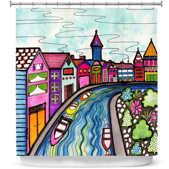 Shower Curtains 70" x 93" from DiaNoche Designs by Robin Mead - Rivers Bend