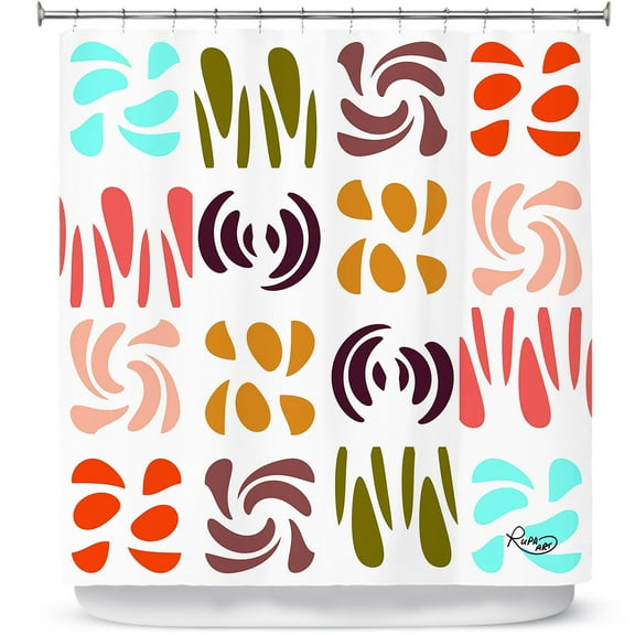 Shower Curtains 70" x 93" from DiaNoche Designs by Ruth Palmer - Fun Light Colors