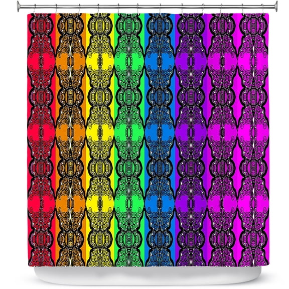 Shower Curtains 70" x 93" from DiaNoche Designs by Susie Kunzelman - Rainbow Graphics
