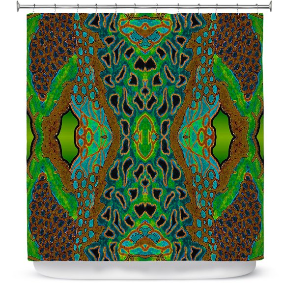 Shower Curtains 70" x 93" from DiaNoche Designs by Susie Kunzelman - Wax Batik A
