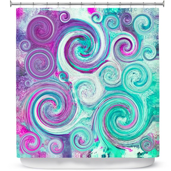 Shower Curtains 70" x 93" from DiaNoche Designs by Sylvia Cook - Flow