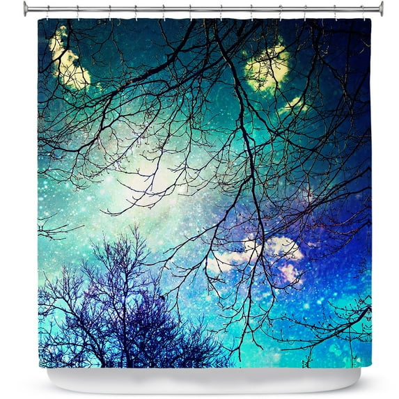 Shower Curtains 70" x 93" from DiaNoche Designs by Sylvia Cook - Night Sky